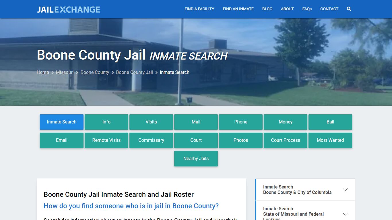 Inmate Search: Roster & Mugshots - Boone County Jail, MO